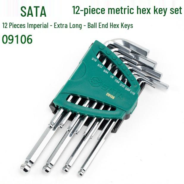 Набор дюймовых шестигранных ключей SATA: 09102, 09104, 09106, 09108