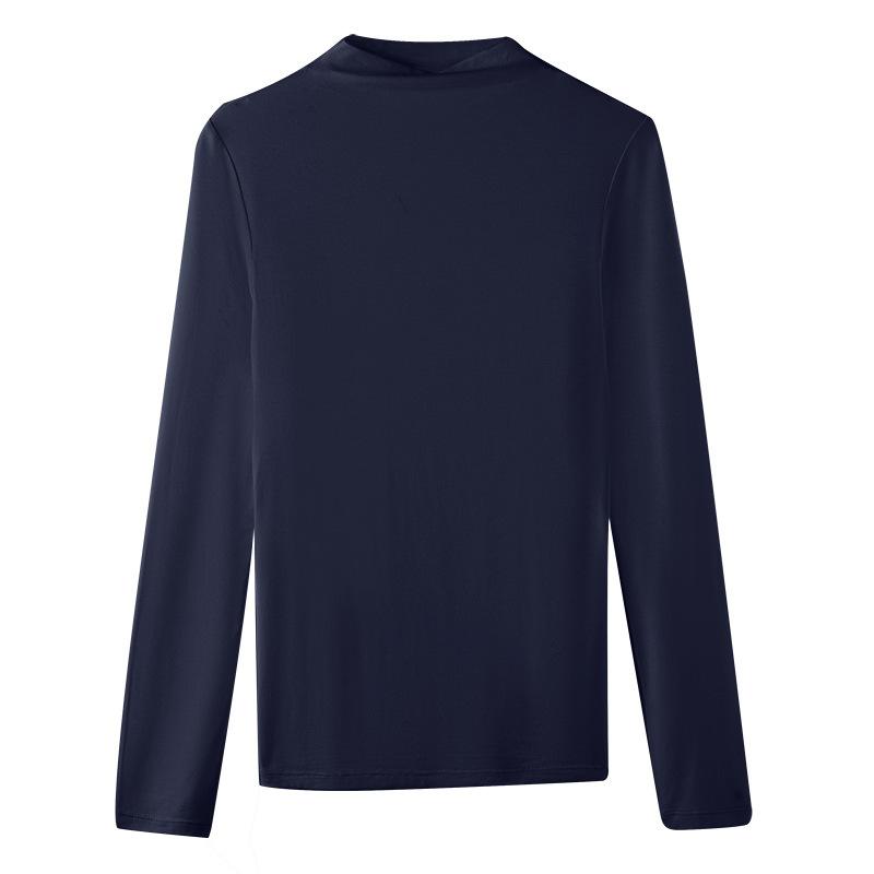 CANVAUS Осенняя тонкая однотонная рубашка с высоким воротником и длинными рукавами, футболка, верхняя женская одежда