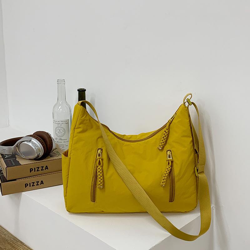 Сумка-тоут большой вместимости студенческая весенняя универсальная повседневная сумка через плечо женская модная сумка-пельмень