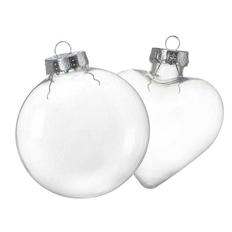 Многоформенные пластиковые пустые шаровые подвески микро-ландшафтный дизайн прозрачный контейнер рождественские елки подвесные украшения принадлежности