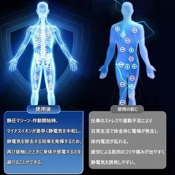 AIMEIS Magnetic Car Silicone Stylish 2 Sizes Black Type Bracelet, Anti-Static Bracelet, Anti-Static, Anti-Static Bracelet, Silicone, Titanium,