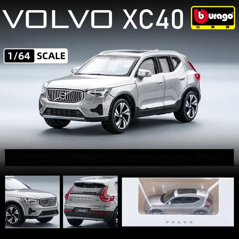 Simulation 1/64 Volvo XC60 XC40 Alloy Car Model Diecast Metal Toy Vehicle Collection Miniature Voiture Home Decor Boy Car Toy