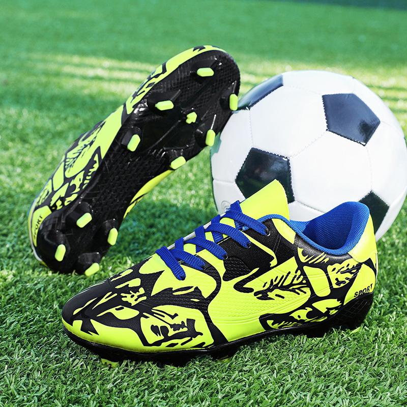 Professional Training Football Shoes Men's Low-top Leather Spikes Football Sports Shoes Low-top Youth Sneakers Large Size