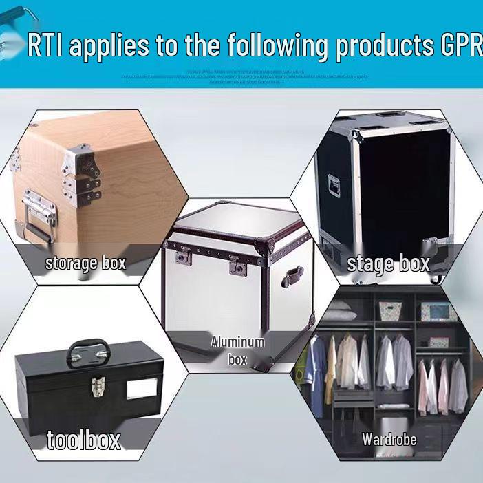 304 Stainless Steel Heavy-Duty Folding Handle for Wooden Box