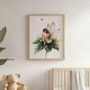 Poster Magic Fairy On Green Leaf Poster Magic Fairy On Green Leaf, 70X100 Cm, Frameless, Matte Paper 230 Gsm