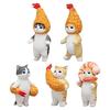 Cat Figure Shrimp Cat 5-piece Set Miniature Figure Interior Gift, Popular Toys In Korea