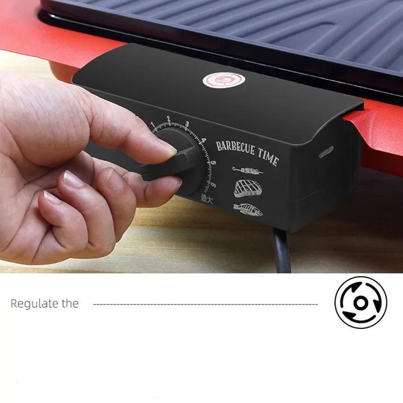 Бытовой электрический гриль Электрический гриль Крытый небольшой бездымный электрический гриль Электрическая плита для барбекю Многофункциональная портативная печь для барбекю