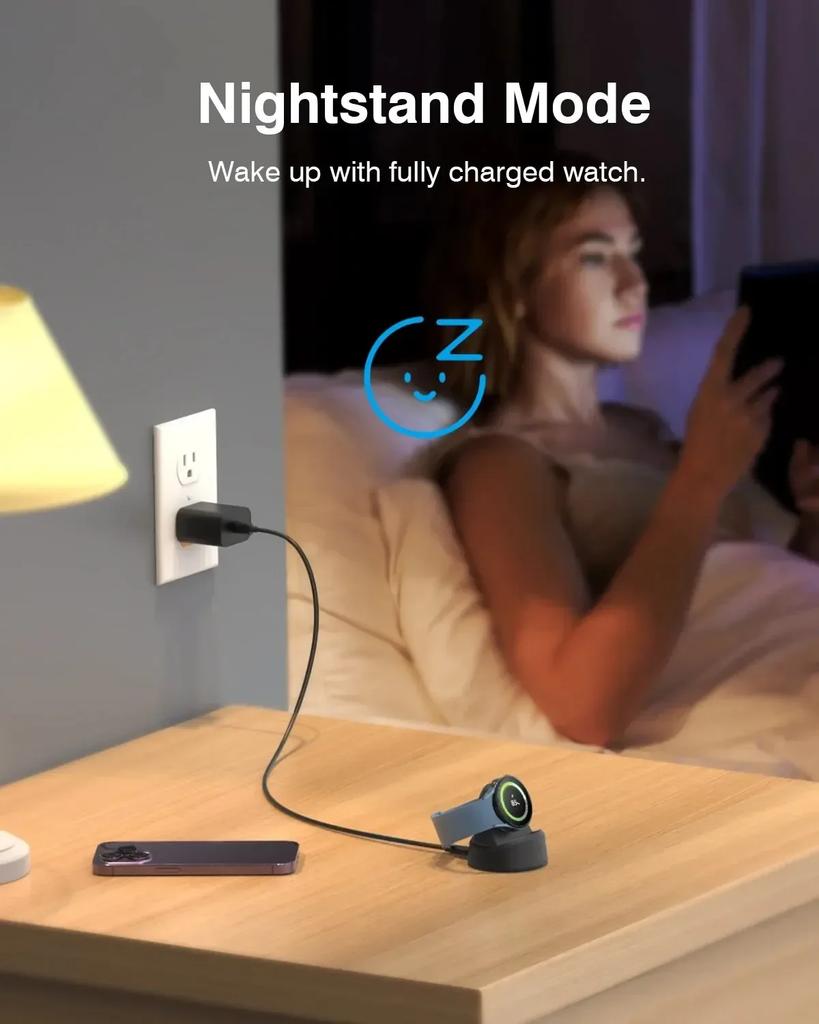 Быстрая магнитная беспроводная зарядка для часов для Samsung Galaxy Watch 4 5 6 7 Classic Pro 3 Active 2 док-адаптер зарядная станция подставка