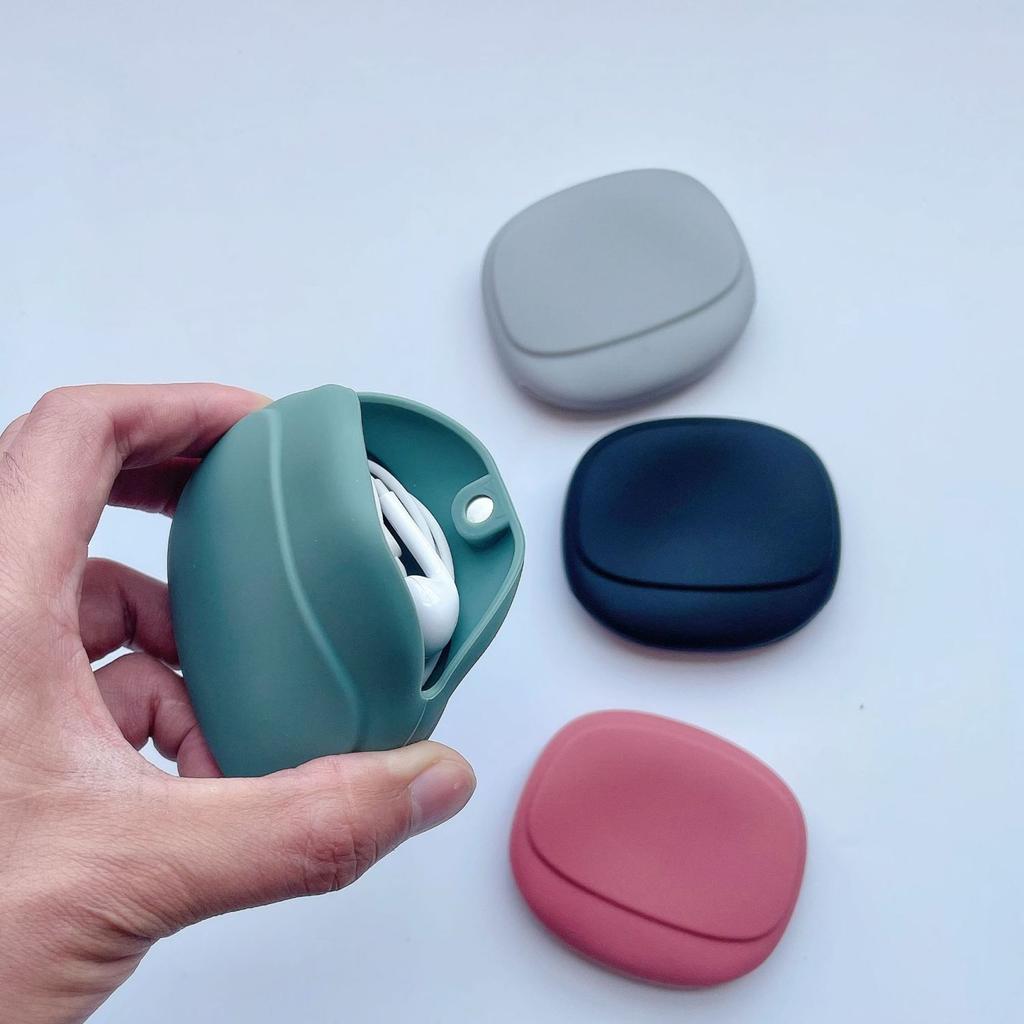 Портативный удобный силиконовый чехол для наушников, органайзер для кабеля передачи данных, проводной чехол, кошелек для мелочей, сумка для хранения