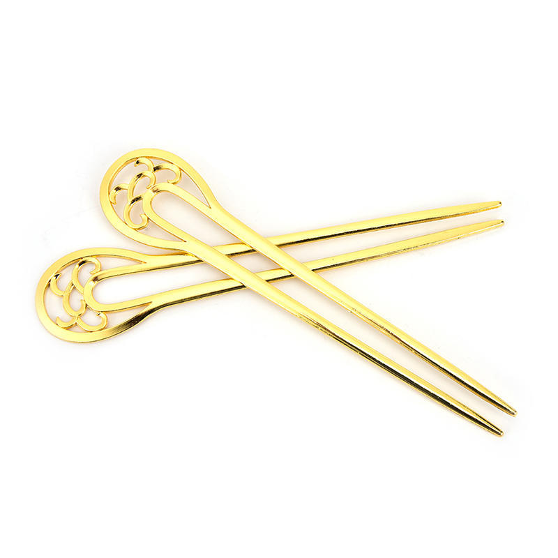 U Shape Retro Metal Hair Fork Hair Pin Hair Pick Square Hair Clip Hair Jewelry