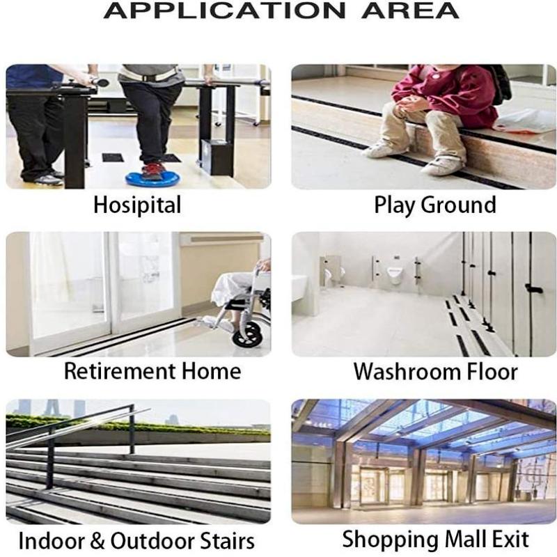 Abrasive Anti Slip Tape Black Grip Tape Anti Slip Tape For Stairs Indoor Waterproof Stair Steps