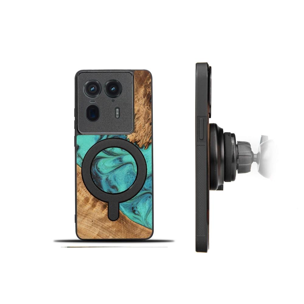 Bewood Unique case for Motorola Edge 50 Ultra - Turquoise with MagSafe