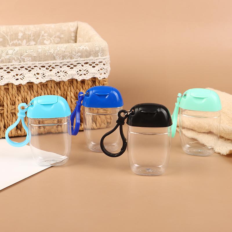 30 мл Портативные многоразовые флаконы с крючком, контейнер для дезинфицирующего средства для рук, спирта, косметики, уличный мини-контейнер-дозатор для мыла