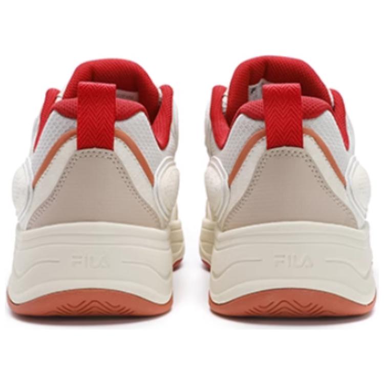 Fila Vibe Fashion Нескользящие Прочные Низкие Кеды для Скейтбординга Мужские кроссовки Белый Коричневый F12M512203FWM