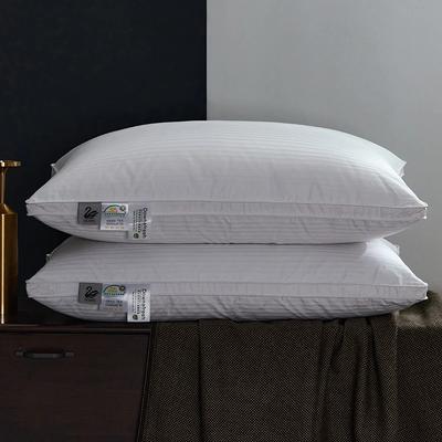 Подушка из гусиного пуха качества 5-звездочного отеля с 3D-поддержкой шеи, медленным отскоком, из 100% хлопковой ткани для комфортного сна