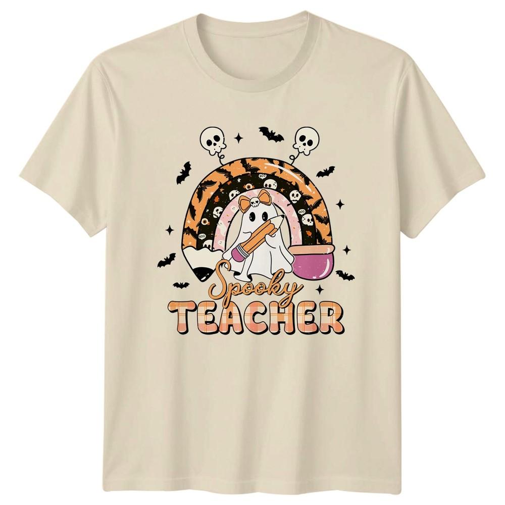 Spooky Teacher Unisexs TShirt Halloween Teacher Teaching Halloween Gift For Her