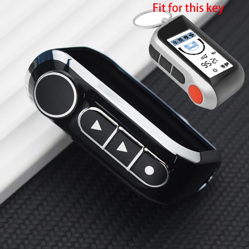 Новый чехол для ключей из ТПУ, чехол-брелок для A93 A63, русская версия, двусторонняя автомобильная сигнализация, ЖК-пульт дистанционного управления