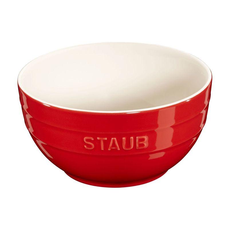 Керамическая круглая миска Staub 17 см (Вишнево-красный)