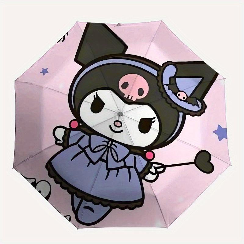 1pc Kuromi Halloween Costume Umbrella with Plastic Handle,Suitable for All Seasons Home Travel Outdoor UmbrellaSanlio064