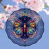 3D Butterfly Wind Spinner - Vibrant Kinetic Metal Garden Decor, Colorful Wind Chime for Outdoor & Indoor, Unique Gift Idea (No Electricity Needed)