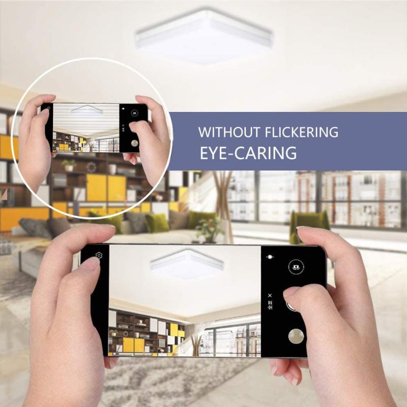 36W Квадратный светодиодный потолочный светильник 4050LM Светодиодный потолочный светильник IP44 6500K Светодиодный потолочный светильник 23 CM