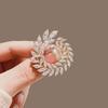 Xiaoxiangfeng Premium Leaf Wheat Ear Brooch Персонализированный лист Изысканный дизайн Ниша Открытый корсаж Аксессуары