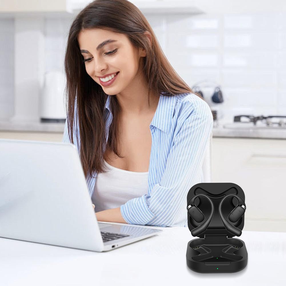 Charging Case with 600mAh Battery Replacement Charger Case Cover for Shokz OpenFit T910 Open Ear Headphones Charging Box