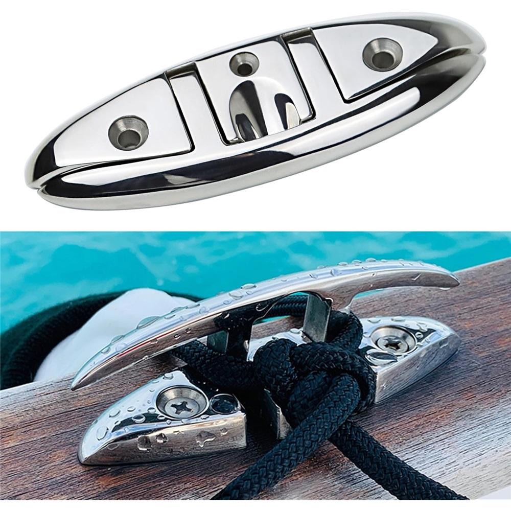 Утка для лодки 5" 6" дюймов 316 нержавеющая сталь складная утка морской класс утка для швартовки откидная утка для лодки каяк и украшения с креплением