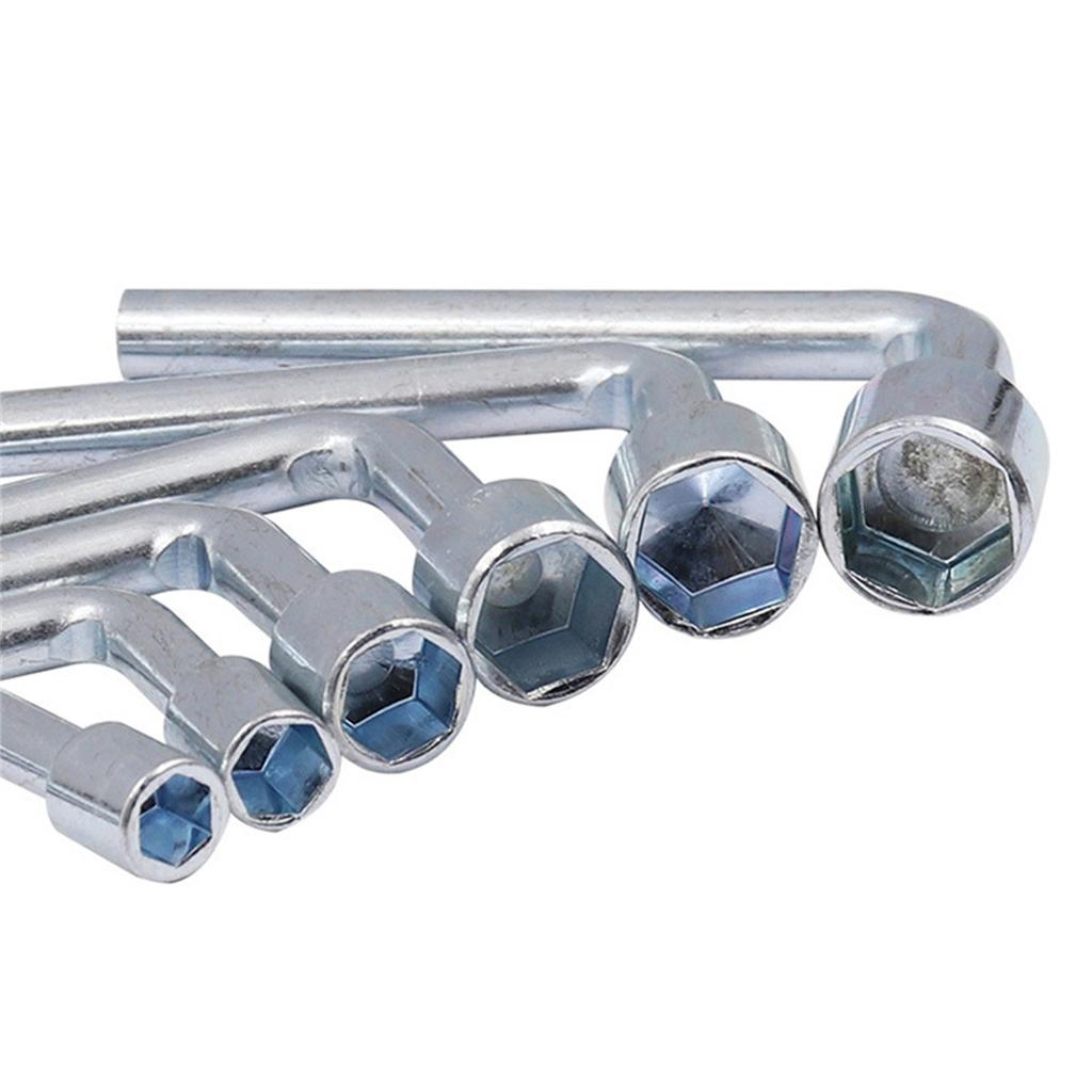 7/8/10/12/13/14mm L-Shaped Socket Wrench Hexagonal Wrench Multi Triangle Wrench Mini Socket Wrench Handheld Disassembly Tool Thread Lock3