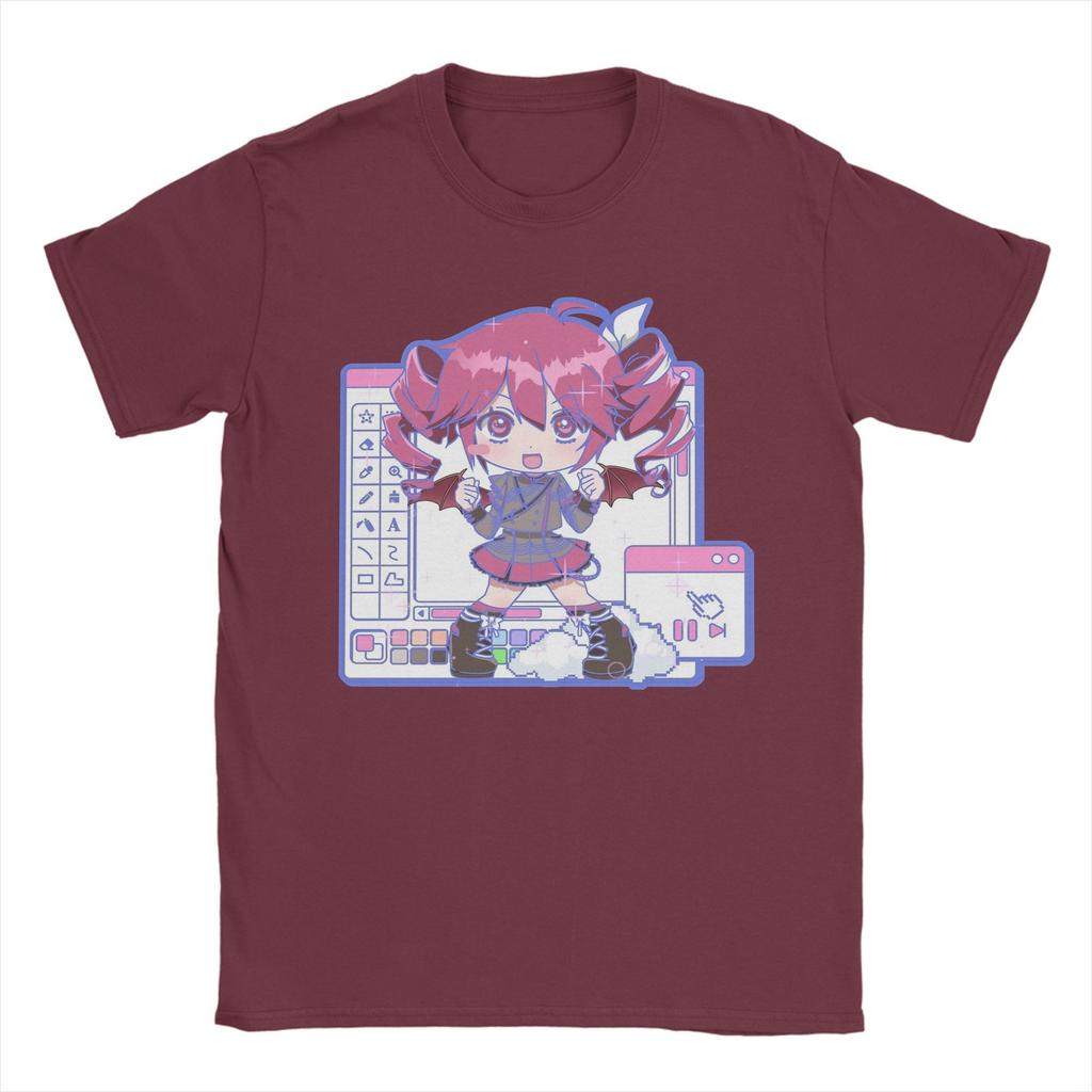 VOCALOID Windows Kasane Teto Футболка Мужская Женская Винтажные Футболки из Чистого Хлопка Футболки с Коротким Рукавом и Круглым Вырезом Взрослая Одежда