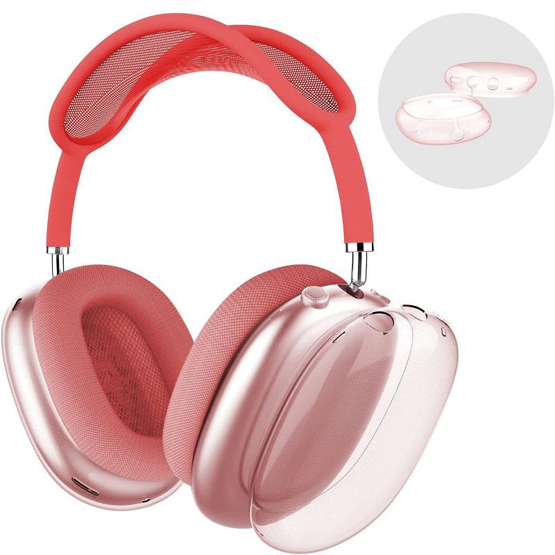 Чехол для AirPods Max, прозрачная мягкая кожа из ТПУ, устойчивая к царапинам, прозрачные аксессуары, ультразащитный чехол для Apple AirPods Max