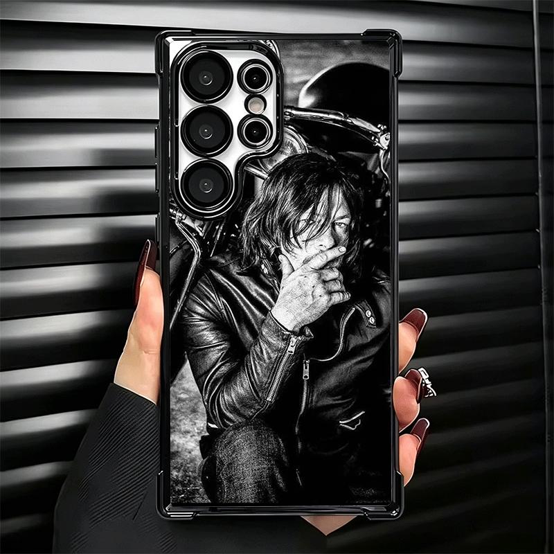 The Walking Dead Daryl Dixon Plating Phone Case For Samsung Galaxy S24 S25 FE S26 Edge S23 Ultra S22 S21 Plus S20 Anti-Fall Aira