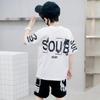 Boys' Summer Set Round Loose Kids Short Sleeve+Shorts Two Piece Clothes Suits