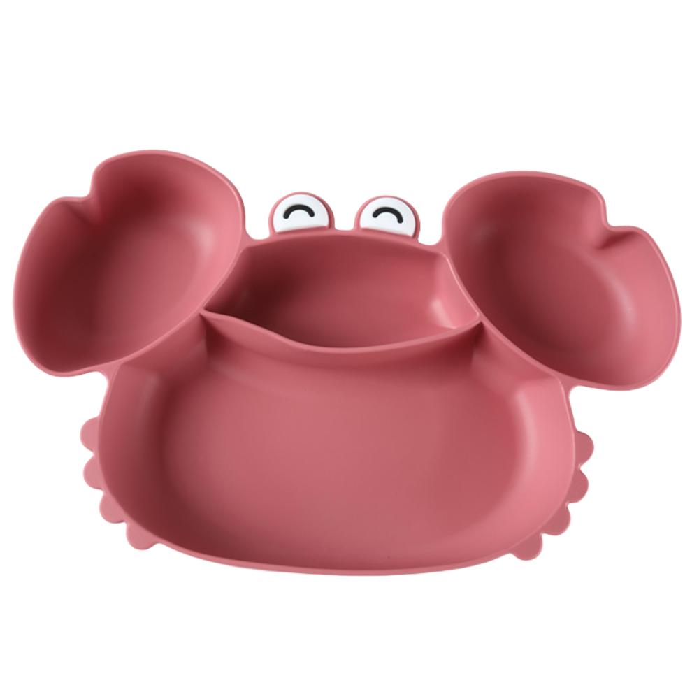 Flexible Baby Compartmentalized Dinner Plate Waterproof Kids Feeding Bowl Tableware  Toddlers