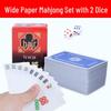Дорожный набор для покера и маджонга: Бесшумные мягкие карты для маджонга с 2 кубиками