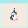 Plush Penguin Keychain With Real Mink Fur For Collectors And Giftgiving