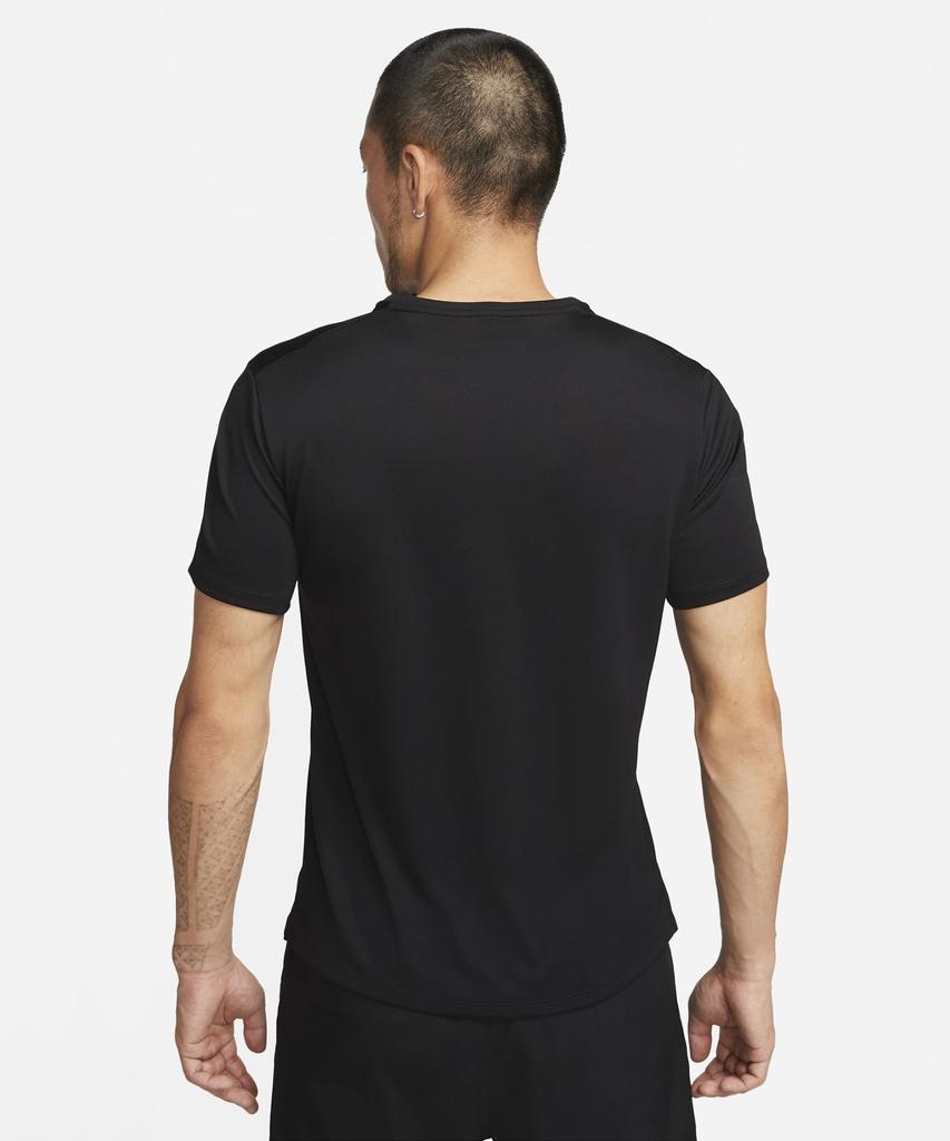 NIKE Dri-Fit Uv Miler Short Sleeve Running Top M - Black / Dv9316-010