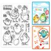 Custom Summer Theme PVC Plastic Clear Stamps for DIY Scrapbooking Photo Album Decorative Cards Making Chick 160x110mm