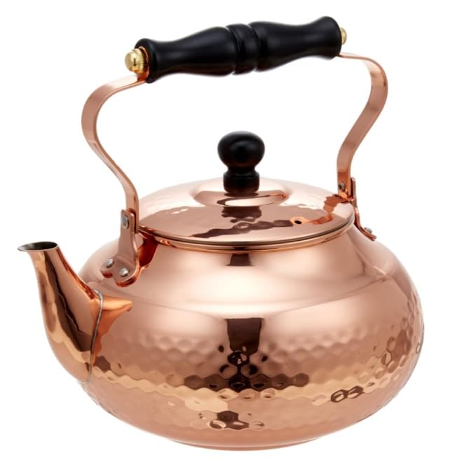 Shinkoukinzoku Pure Copper Hammered Thermal Long Life Design Award Gas Fast Made In Kettle, Conductivity, Winning, Compatible, Antibacterial, Boiling,