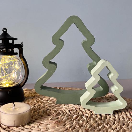 1/3 шт. Силиконовая форма для рождественской елки, сделай сам, ручная работа, полая форма для рождественского украшения, форма для поделок, форма для литья гипса, цемента, эпоксидной смолы