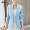 Danmo Spring Women Blazer Fashion Casual Work Blazers Jackets Coat Outerwear Autumn Career Female All-match Office Jacket Lady