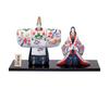 Hina Dolls for the Kinkinshiki Standing Dolls Brocade and 2327 Girls' Festival, (Gold Pine, Bamboo, Plum)