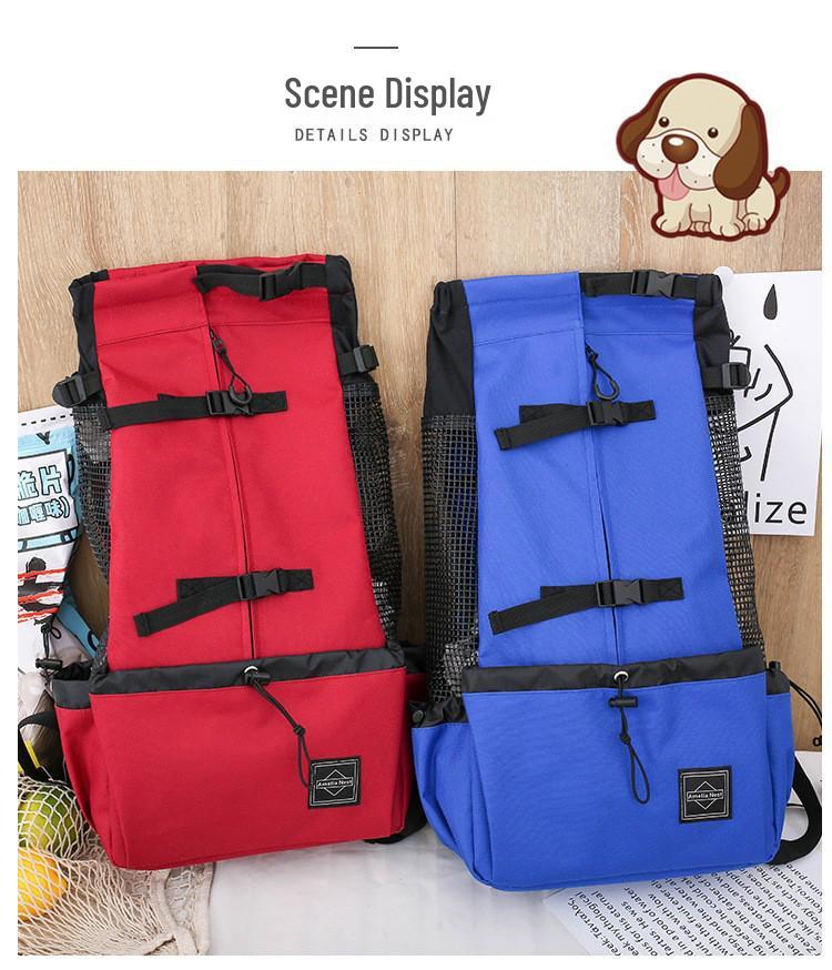 Двухплечевой туристический рюкзак для питомцев с вентиляцией для собак – Моющийся, идеально подходит для велопрогулок и покупок на свежем воздухе