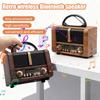 Винтажная беспроводная колонка с FM-радио, Bluetooth, USB, TF, Mp3, TWS, деревянный дизайн