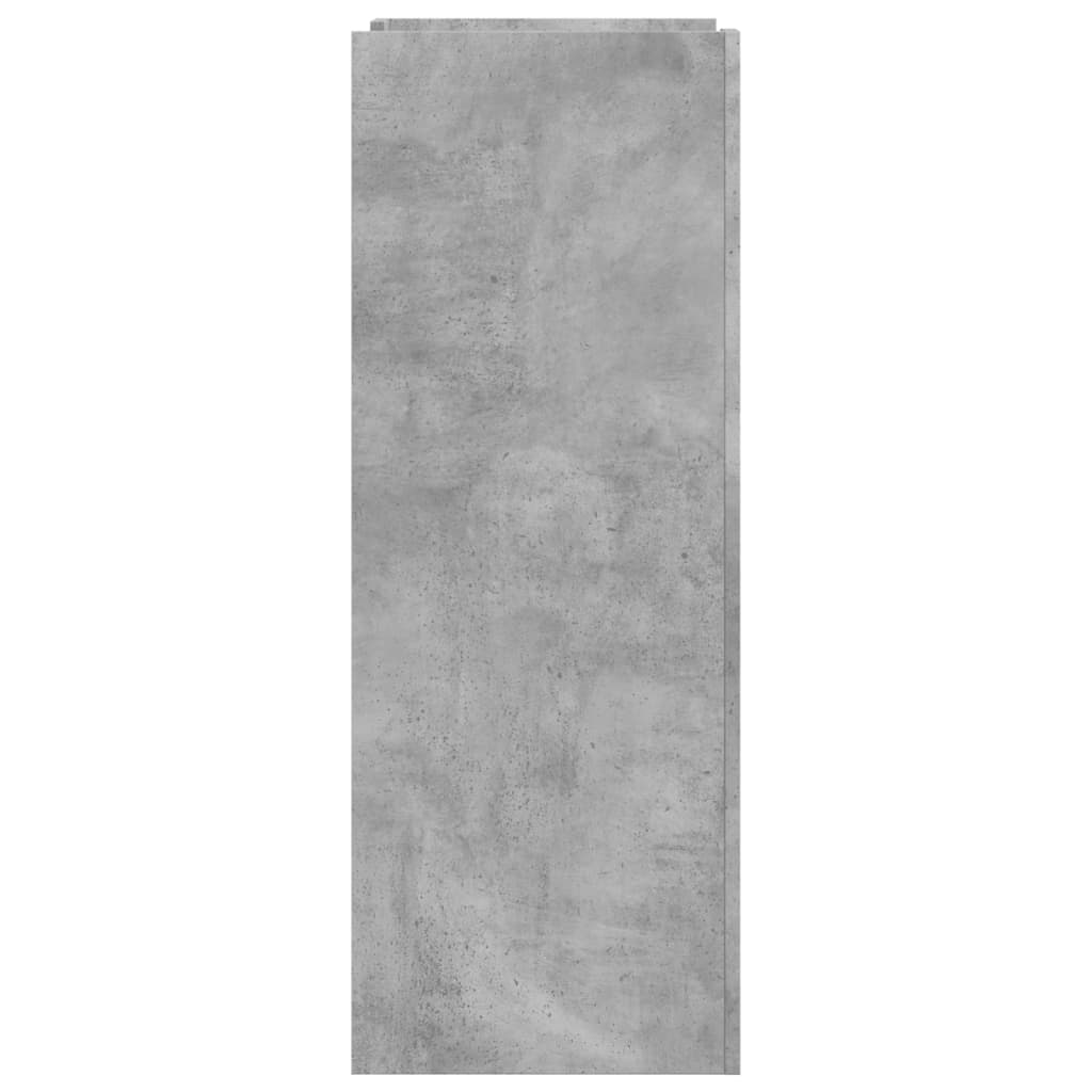 Shoe Cabinet Concrete Grey 52 x 37.5 x 100 cm Particleboard