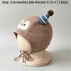 Cotton Infant Beanie Hat Windproof Feature Newborn Cap Cartoon Baby Earflap Hat  Infant Travel