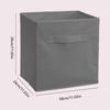 1pc - Grey Uncovered Square Storage Box with Foldable Fabric for Household Use, Snacks, and Miscellaneous Items Sorting Basket