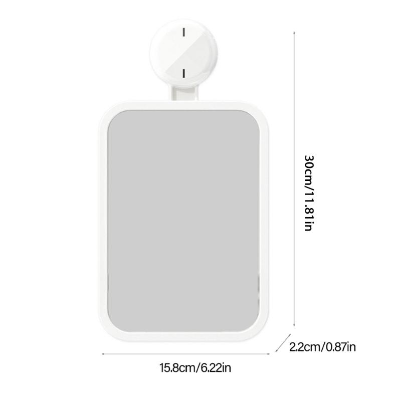 Easy Installion Designs Suction Cup Mirror Portable Accessory Convenient for Bathroom and Shower Without Fog Designs
