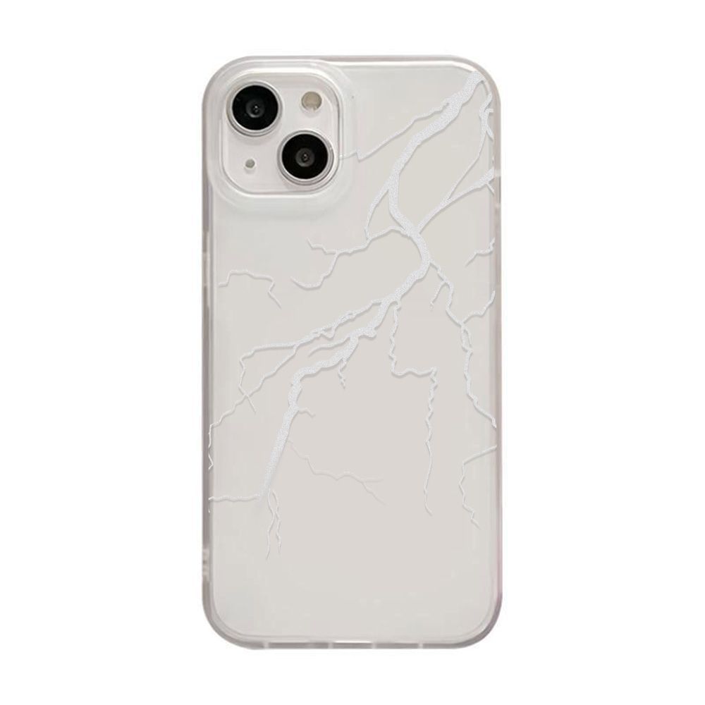 Креативная молния для iPhone17promax Apple 16 матовый чехол для мобильного телефона с большим отверстием 15/14 противоударный 13