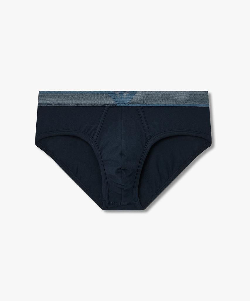 EMPORIO ARMANI UNDERWEAR Мужские Трусы с Полосой с Логотипом Большого Орла_Синий 0816111029